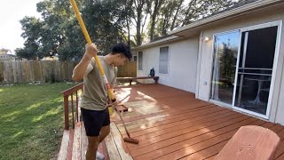 Staining My Deck with Cabot Deck Correct [upl. by Louisa]