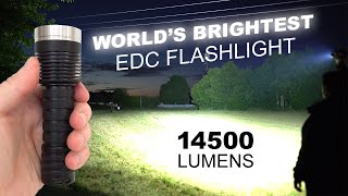 2022s Brightest EDC Flashlight NIGHTWATCH Incredible 14500 lumens 3 x SFN552 LEDs quotMY EYESquot [upl. by Azile]