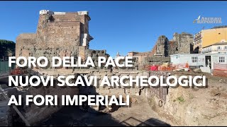 Nuovi scavi archeologici ai Fori Imperiali le quottante Romaquot che emergono dal Foro della Pace [upl. by Burger]