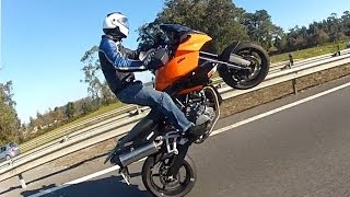 KTM 990 SMT Wheelies [upl. by Anhaj943]