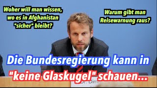 Die Bundesregierung hat keine Glaskugel für Afghanistan [upl. by Agnot]