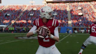 Ole Miss vs Georgia Southern  NCAA Football 921 Full Game Highlights College Football 25 Sim [upl. by Ytsanyd]