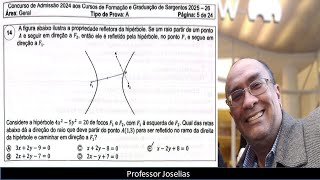 PROVA ESA 2024 MATEMÁTICA HIPÉRBOLE QUESTÃO RESOLVIDA [upl. by Eeldivad612]