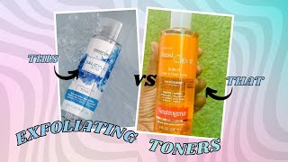 CREIGHTONS VS NEUTROGENA SALICYLIC ACID TONERS [upl. by Niwrek]