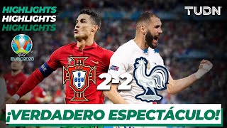 Highlights  Portugal 22 Francia  UEFA Euro 2020  Grupo FJ3  TUDN [upl. by Riocard]