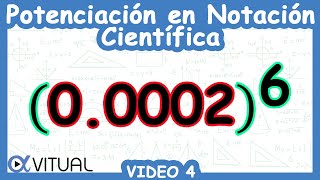 ☑️ Potenciación en Notación Científica  Video 4 [upl. by Milla]