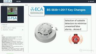 ECA amp FSA Webinar Fire detection and alarm systems for buildings  Key changes to BS 583912017 [upl. by Anirroc]