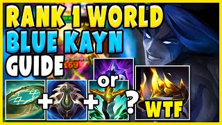 2024 ULTIMATE BLUE KAYN GUIDE Rank 1 Kayn WORLD How to play Kayn  League of Legends [upl. by Marchal381]