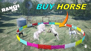 I Built Training paddock in Ranch Simulator And Buy Horse 34 In Hindi [upl. by Danae]