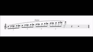 Long Clarinet Smear Glissando into Altissimo Register [upl. by Boehmer121]