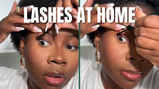 How to apply False Lashes UNDER your lashes  FALSE LASH HACK Minksbyv [upl. by Rafael]