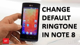 How to change the default ringtone in android Note 8 [upl. by Godrich]