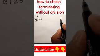 how to check terminating or non terminating without division।for full video link discdriptionShorts [upl. by Ariela]