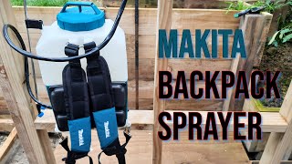 Makita Cordless BackPack Sprayer Review [upl. by Scrope838]