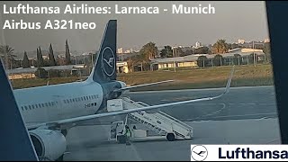 STUNNING VIEWS Lufthansa Airlines A321neo  Larnaca  Munich  LH1769 Economy Class [upl. by Borlow]