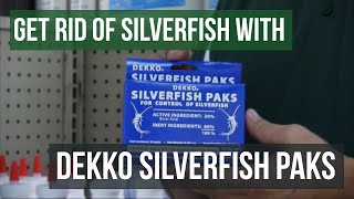 Get Rid of Silverfish with Dekko Silverfish Paks [upl. by Pirzada983]