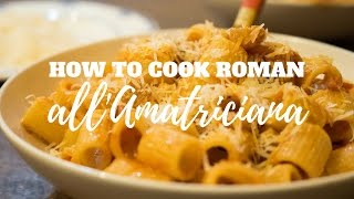 How to cook ROMAN pasta allAmatriciana [upl. by Maffa]