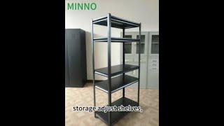 storage rack with adjust shelves metal storage organizer rack [upl. by Eleonora]