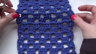 How to crochet the checkerboard stitch [upl. by Soigroeg]