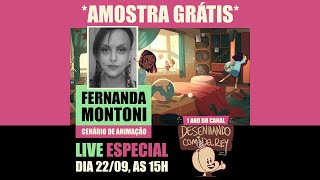 AULA DE CENÁRIO PARA ANIMAÇÃO  LIVE ESPECIAL COM FERNANDA MONTONI [upl. by Ahsote]