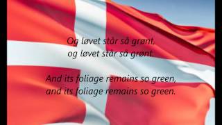 Danish National Anthem  quotDer Er Et Yndigt Landquot DAEN [upl. by Onateag]