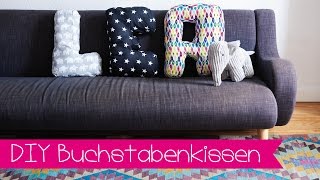 DIY  BUCHSTABENKISSEN SELBER NÄHEN I STOFFEDE [upl. by Lawrence]