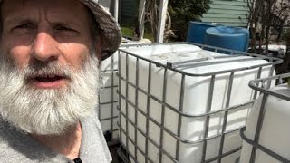 How To Aquaponics System DIY Cutting IBC Tote For Fish Grow Out Tank  PART 1 [upl. by Alford]