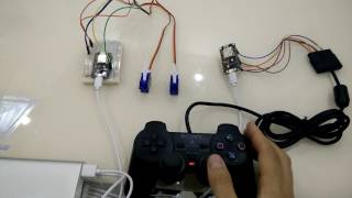 ESP8266 controlling servos over ESPNOW using PS2 controller [upl. by Alokin]