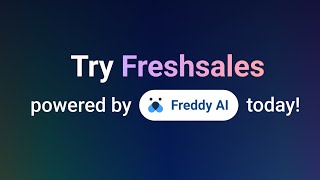 Transform your sales game with Freddy AI  Freshsales by Freshworks [upl. by Kwan]