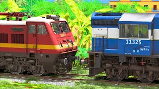 DIESEL to ELECTRIC LOCOMOTIVE CHANGE  BUMPY RAILROAD  Train Simulator  Railworks 3  NTG GAMING [upl. by Bayly]