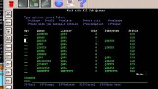 AS400 Tutorial  WRKJOBQ [upl. by Ima196]