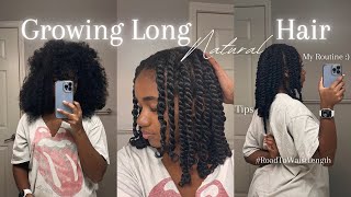 My Natural Hair Care Routine for Length Retention  How to grow long hair [upl. by Mercy]