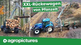 Pfanzelt logLINE XXL Rückewagen im Wald und im Moor  forstARENA Beratungswochen 2021 [upl. by Adelaide943]