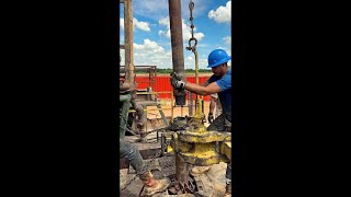 Workover Well Service job part 2 rig wellbeing drilling oil tripping [upl. by Enovahs]