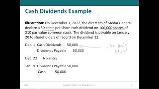 ACC 2210 Chapter 14 Part 1  Cash Dividends for Common and Preferred Stock [upl. by Sublett]