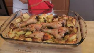 Roasted Chicken and Potato Bake  Recipe by Laura Vitale  Laura in the Kitchen Ep 199 [upl. by Tripp]