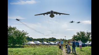 Ukrainian Air Force  Arrival to Gdynia Aerobaltic 2019  2x Su27  Su24  Il76 [upl. by Eenimod940]