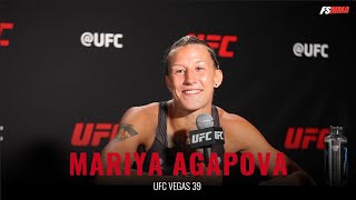 Mariya Agapova UFC Vegas 39 full postfight interview [upl. by Atenahs]