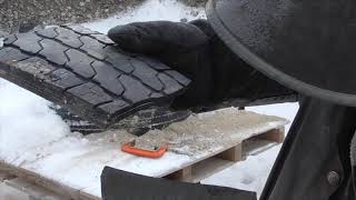 Testing Improvised Armor Tire Tread TIS252 [upl. by Adaiha767]