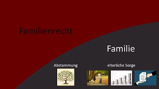 Familienrecht 8  Familie und Verwandtschaft [upl. by Tnattirb]