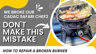 Cadac Safari Chef 2  Dont make our burning mistake [upl. by Bass]