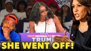 Black Woman TORCHES Kamala Harris At Trumps ATLANTA Rally [upl. by Natehc701]