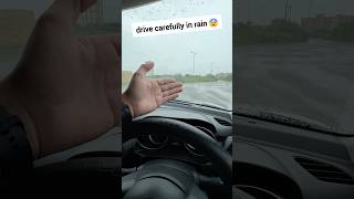 बारिश में ध्यान से चलाए CAR 😨  car aquaplaning  car hydroplaning  wagonoctane ytshorts shorts [upl. by Enelegna105]