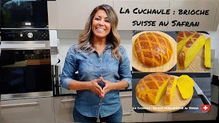 La cuchaule  une brioche ultra moelleuse au safran dorigine de Fribourg en suisse [upl. by Cappella]