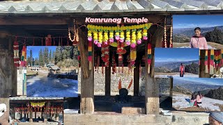 kamrunag Temple mai phunch gyi🏔️☃️🌲 Rohanda se kamrunag Trek  kamrunaglake youtube [upl. by Ailyn]