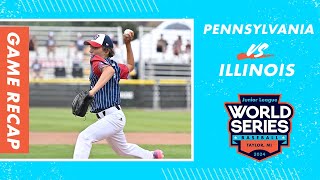 Game Highlights Illinois vs Pennsylvania  Junior League Baseball World Series [upl. by Je]