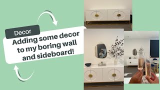 Sideboard styling vlog [upl. by Ayihsa]