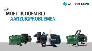 Aanzuigproblemen bij beregeningspomp  hydrofoorpomp [upl. by Currier40]