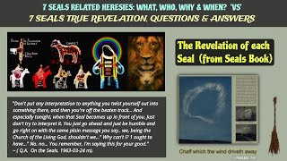 2 Revelation from 7 Seal Book  7 SEALS RELATED HERESIES VS THE TRUE REVELATION Q amp A [upl. by Lammond]