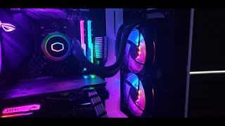 Installing and Testing Cooler Master ML240r liquid AIO [upl. by Natica881]